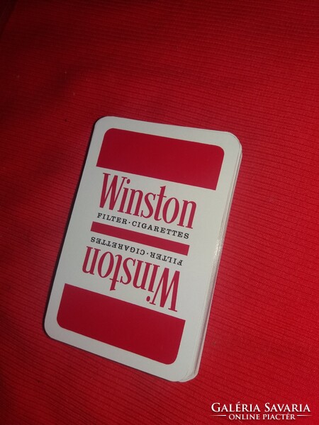1960'S Régi F. X. SCHMID's MÜNCHEN kártyagyáras BRIDZS kártya dobozával WINSTON USA CIGARETTA