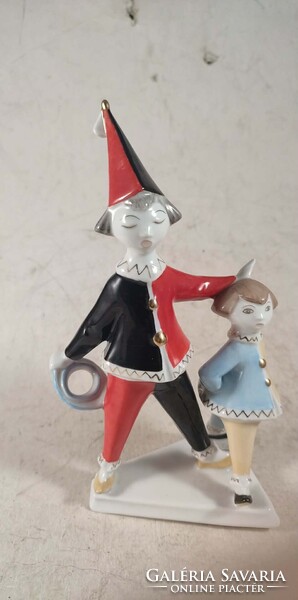 Hollóházi bohóc pár 630