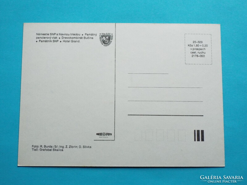 Képeslap (5) - Csehszlovákia (Szlovákia) - Zvolen (Zólyom) mozaik 1970-es évek