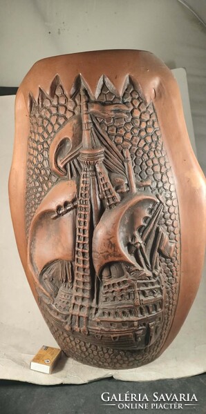 Kerámia hajós padlóváza 627