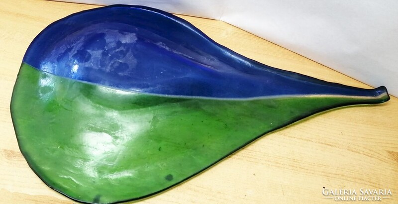 Különleges kínáló tálca öntött üveg Seguso Vetri d'Arte Murano
