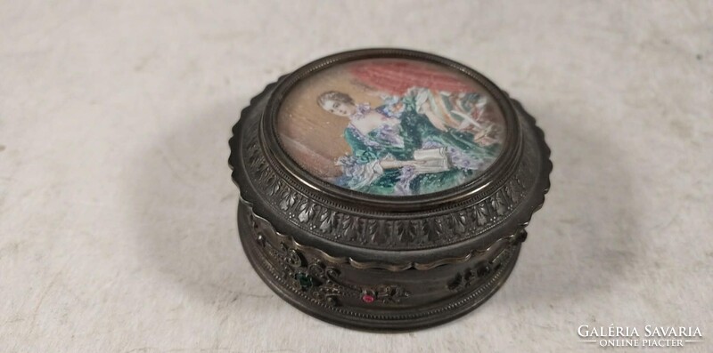 Bronz barokk mintás ékszertartó doboz 644