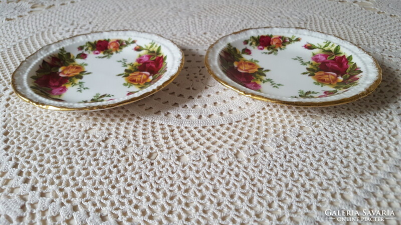 Royal Albert "Old Country Roses"tányérka,poháralátét 2 db.