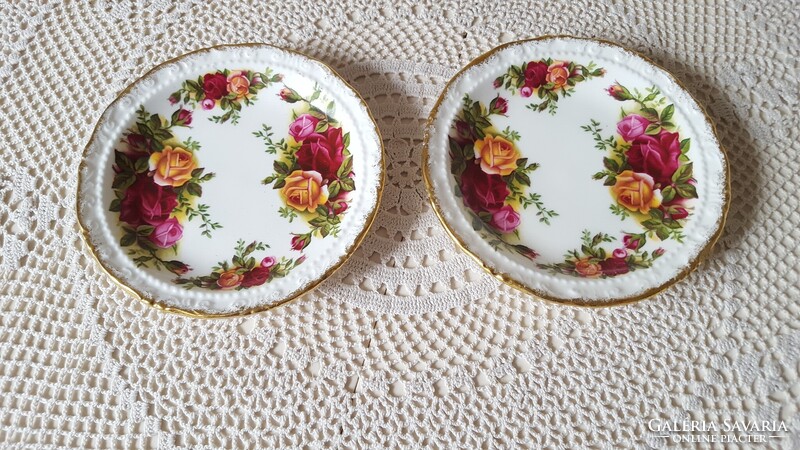 Royal Albert "Old Country Roses"tányérka,poháralátét 2 db.