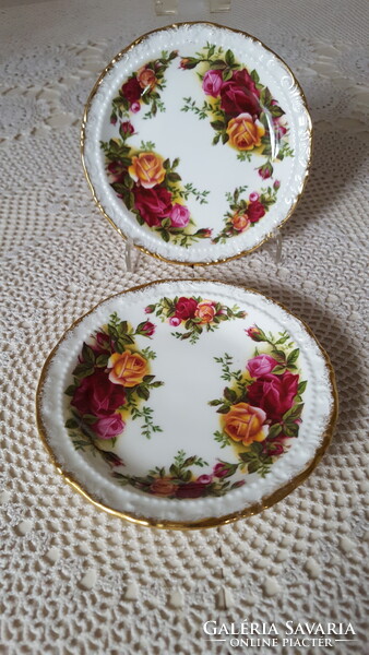 Royal Albert "Old Country Roses"tányérka,poháralátét 2 db.