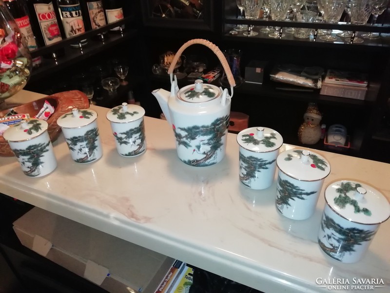 Különleges ritka régi kávés készlet fedeles jelzett.Akció Aukció több száz termék vegye vigye