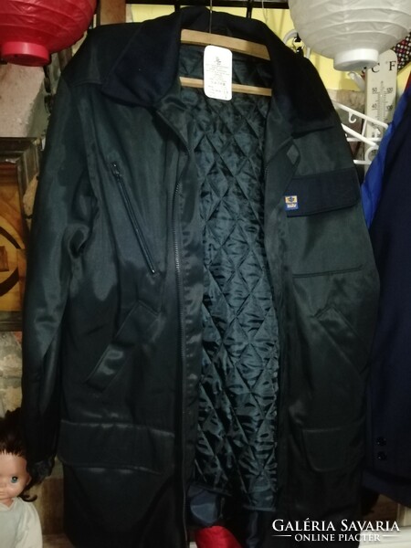 MÁV kabát régi címke rajta Akció Aukció több száz termék vegye vigye