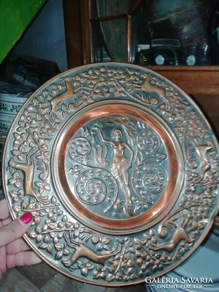 Réz lemez falitányér 2.Több 100 termék akciós aukciós vegye vigye