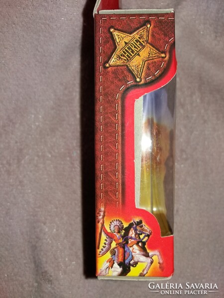 MINŐSÉGI CHAP-MET WESTERN INDIÁN játék figura 12 cm dobozával BONTATLAN a képek szerint 3.