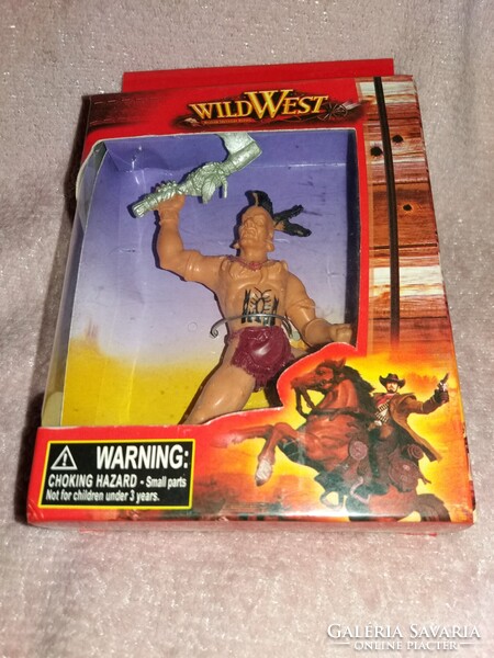 MINŐSÉGI CHAP-MEI WESTERN INDIÁN játék figura 12 cm dobozával BONTATLAN a képek szerint  2.