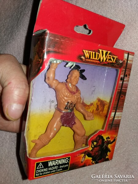 MINŐSÉGI CHAP-MEI WESTERN INDIÁN játék figura 12 cm dobozával BONTATLAN a képek szerint  1.