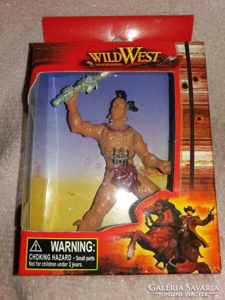 MINŐSÉGI CHAP-MEI WESTERN INDIÁN játék figura 12 cm dobozával BONTATLAN a képek szerint  2.