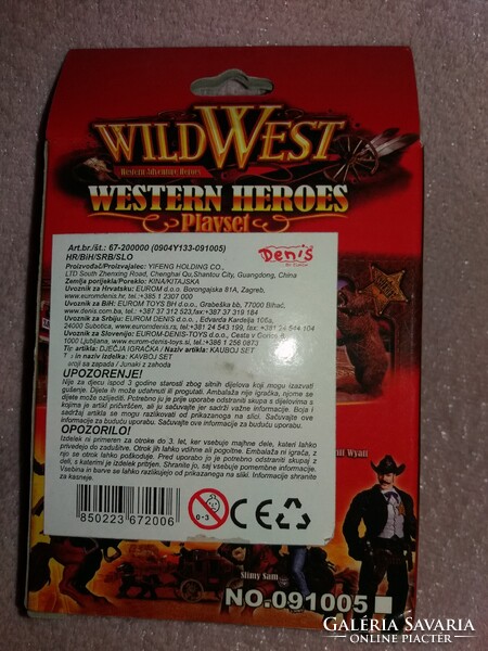 MINŐSÉGI CHAP-MEI WESTERN INDIÁN játék figura 12 cm dobozával BONTATLAN a képek szerint  1.