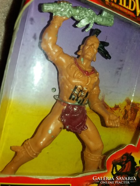 MINŐSÉGI CHAP-MEI WESTERN INDIÁN játék figura 12 cm dobozával BONTATLAN a képek szerint  1.