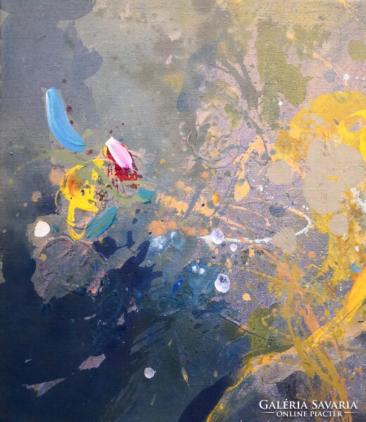 FK/564. – Madarassy György – Virágos absztrakt