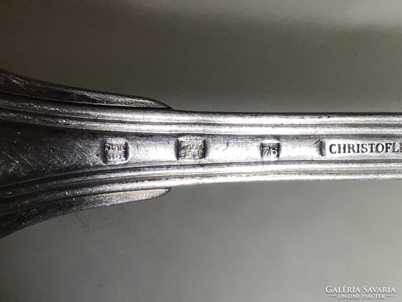 EVŐESZKÖZ - 8 db  - CHRISTOFLE - 1920 év  - " KÍNAI HEGEDŰ " - FRANCIA - EZÜSTÖZÖTT