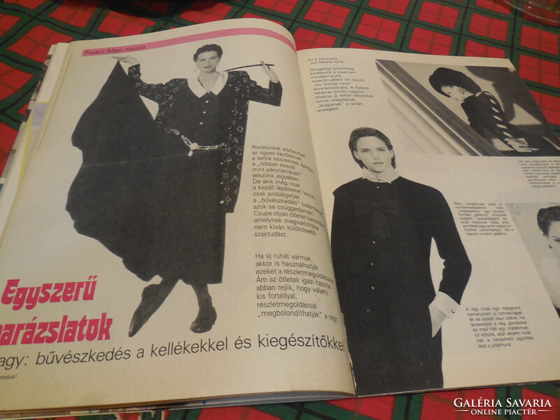 Átváltoztatjuk  !  magazin 11988 évi  1 szám  . Női divat a 80 -as évekből  60 lapon