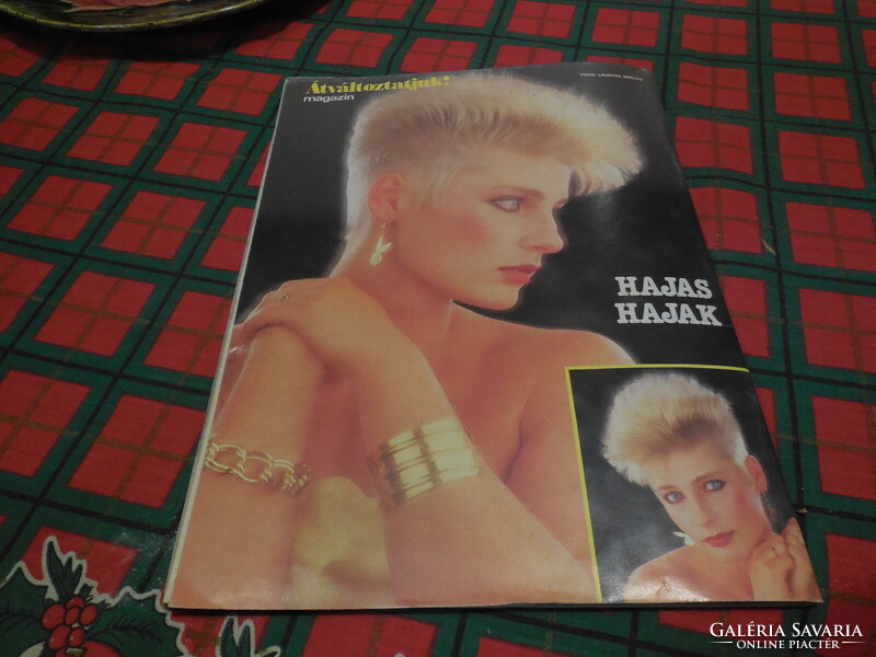 Átváltoztatjuk  !  magazin 11988 évi  1 szám  . Női divat a 80 -as évekből  60 lapon