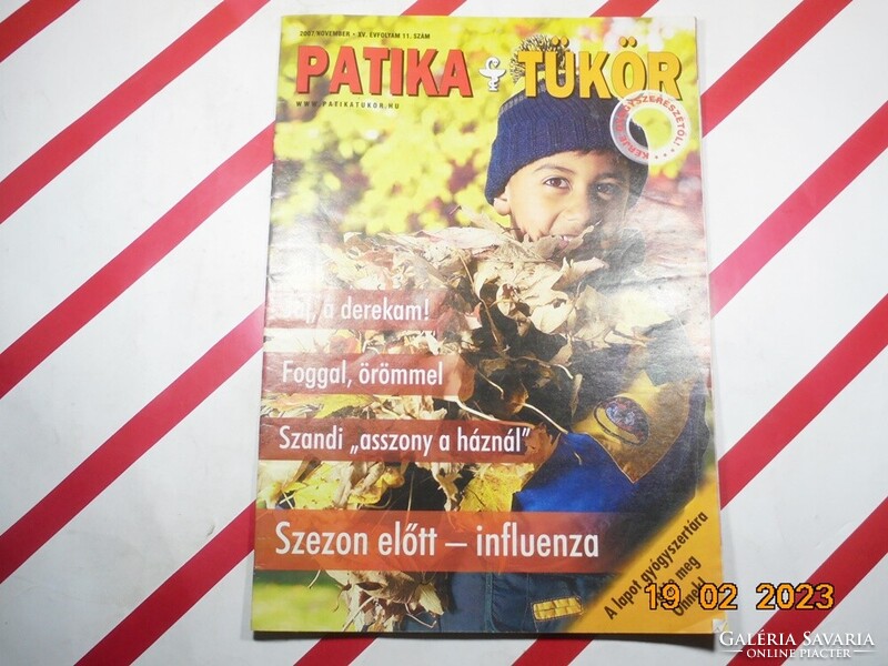 Régi retro újság - Patika Tükör - 2007. november - Születésnapra ajándék.
