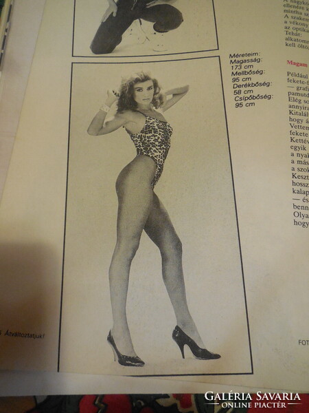 Átváltoztatjuk  !  magazin 11988 évi  1 szám  . Női divat a 80 -as évekből  60 lapon