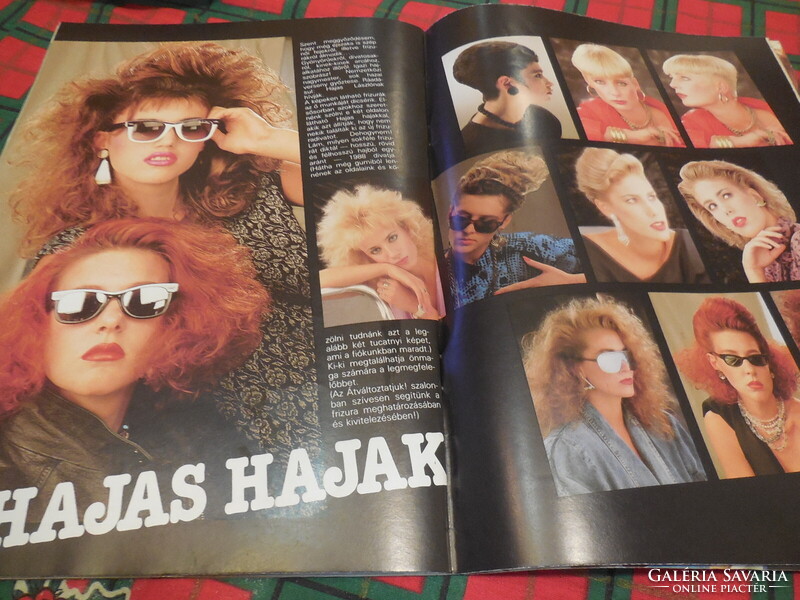 Átváltoztatjuk  !  magazin 11988 évi  1 szám  . Női divat a 80 -as évekből  60 lapon