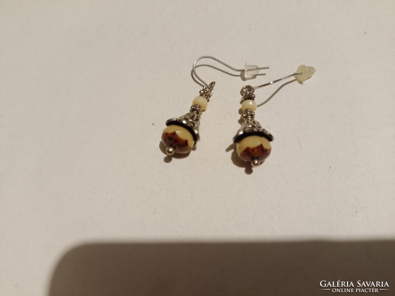 Kézműves, tibeti ezüst fülbevalók - leáraztam!