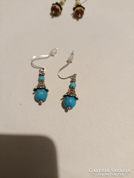 Kézműves, tibeti ezüst fülbevalók - leáraztam!