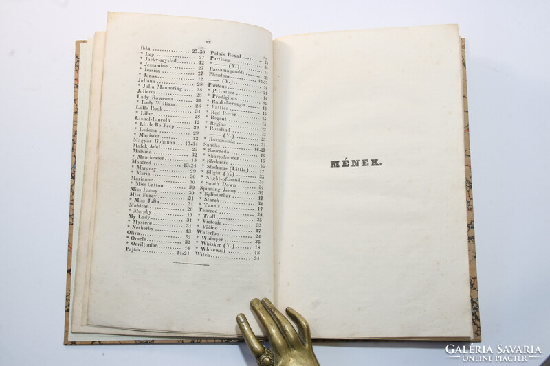 1832 - Gróf Nádasdy Tamás Országos méneskönyv Páratlan ritkaság A lótenyésztés lóversenyzés kezdete!