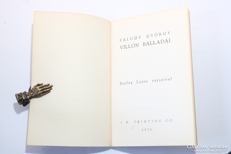 Faludy György Villon balladái. Szalay Lajos rajzaival. Ritka kiadás New Brunswick Hibátlan példány !