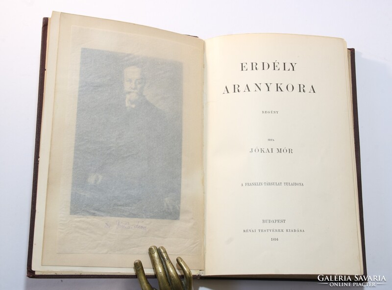 Aláírt Jókai Mór Erdély aranykora Gyönyörű dúsan aranyozott Gottermayer kötésben !!