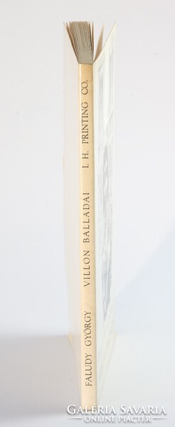 Faludy György Villon balladái. Szalay Lajos rajzaival. Ritka kiadás New Brunswick Hibátlan példány !