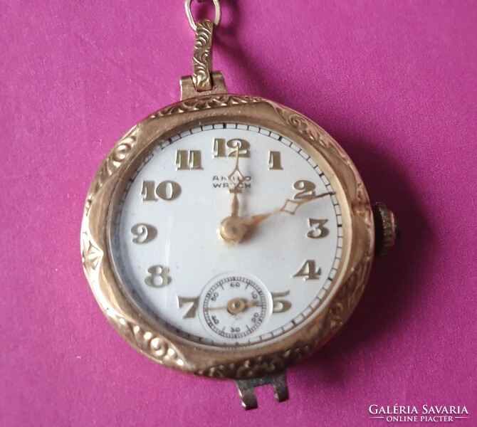 Antik 14K rózsaarany női karóra Amilo Watch