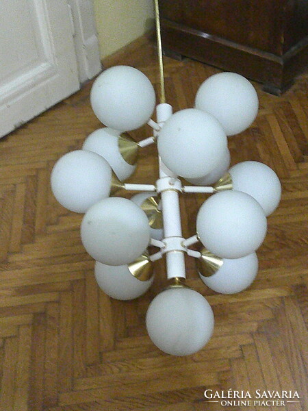 Szarvasi Szputnyik 13 égős csillár + 4 db. kétégős falikar