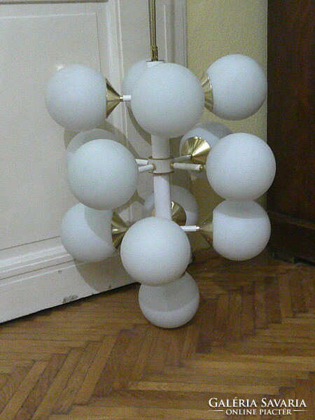 Szarvasi Szputnyik 13 égős csillár + 4 db. kétégős falikar