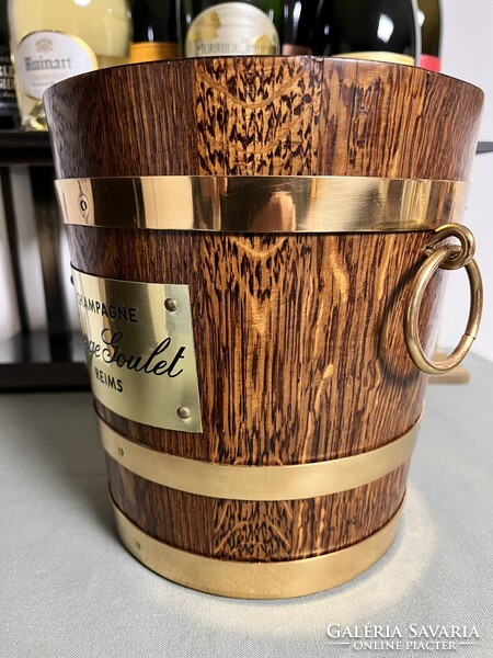 CHAMPAGNE CLUB - George Goulet × Géraud Lafitte – Art Deco pezsgőhűtő tömör tölgyfadongákból