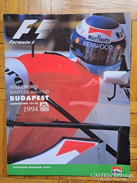 Hungaroring,Forma1, Mogyoród.1994 Marlboro Magyar Nagydíj programfüzet,Belépőjegy,
