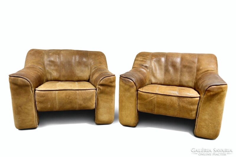 Eredeti De Sede DS-44 vintage bőr fotelpár