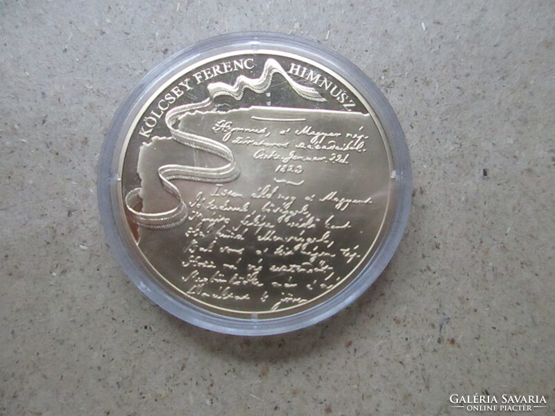 Nagy magyarok aranyozott emlékérem-Kölcsey Ferenc-Himnusz (29) olvasd a leírást!!