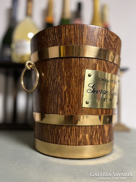 CHAMPAGNE CLUB - George Goulet × Géraud Lafitte – Art Deco pezsgőhűtő tömör tölgyfadongákból