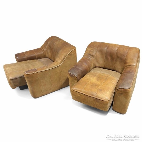 Eredeti De Sede DS-44 vintage bőr fotelpár