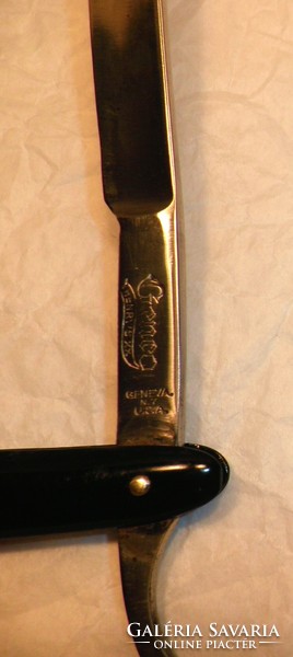 Régi HENRY'S borotva GENEVA NY USA. Gyűjteményből. Kés, bicska, tőr, borotva.