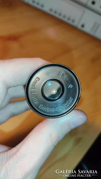 Leica E. LEITZ WETZLAR D30 (30mm tubus) 5X P EYEPIECE mikroszkóp nézőke objektív