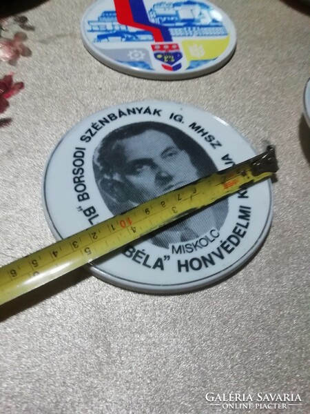 BLAHA BÉLA Honvédelmi klubja Hollóházi porcelán plakett.Több száz Aukció Akció vegye vigye