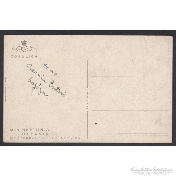 Olaszország,M.S. Neptunia óceánjáró - Cosulich Line 1926