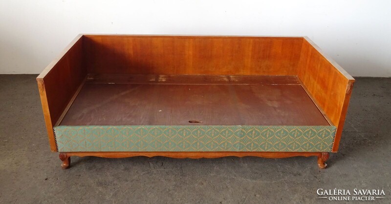 1S730 Régi LINGEL kárpitozott ágy heverő 73 x 102 x 202 cm