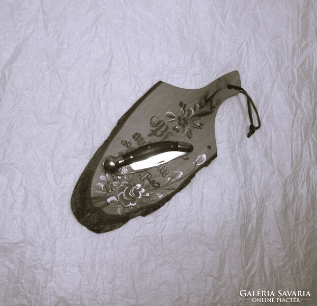 PAPP DIXON nagy fejesgörbe bicska, gyűjteményből. Kés, bicska, tőr, borotva.