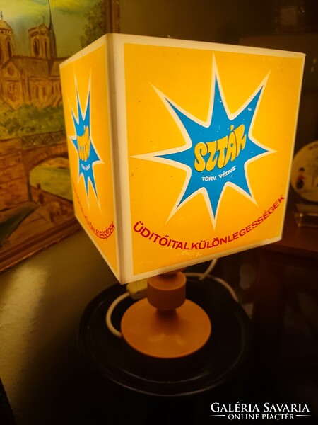 Retró Star üdítős asztali lámpa