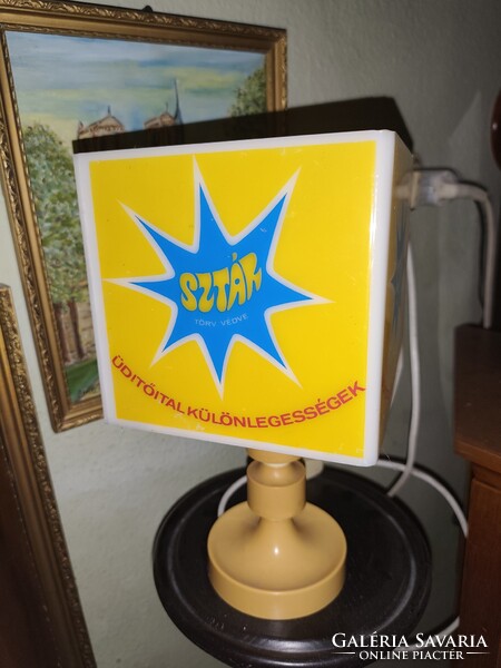 Retró Star üdítős asztali lámpa