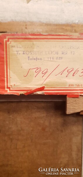 Fényes Adolf  1867 - 1945. Nagyon szépen megfestett tájkép. Olaj-vászon. 62x50cm kerettel.