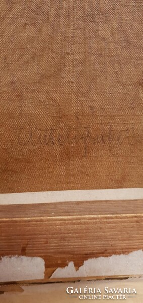 Fényes Adolf  1867 - 1945. Nagyon szépen megfestett tájkép. Olaj-vászon. 62x50cm kerettel.